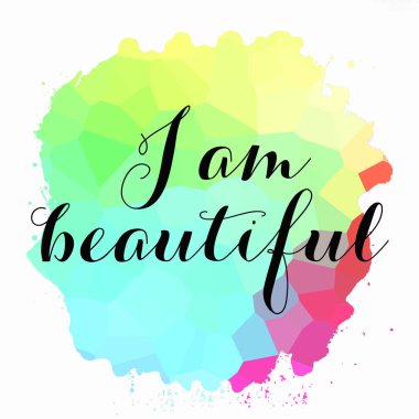 Ben soyut renkli arkaplan üzerine güzel bir metinim. 