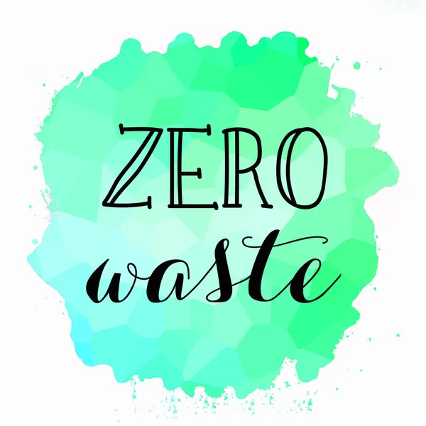 Zero Waste Text Abstract Colorful Background — Stock Photo, Image