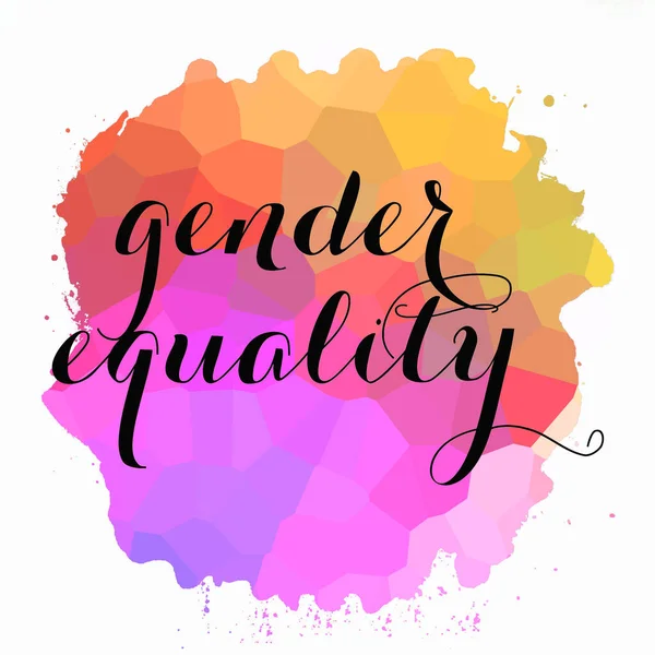Igualdad Género Sobre Fondo Colorido Abstracto — Foto de Stock