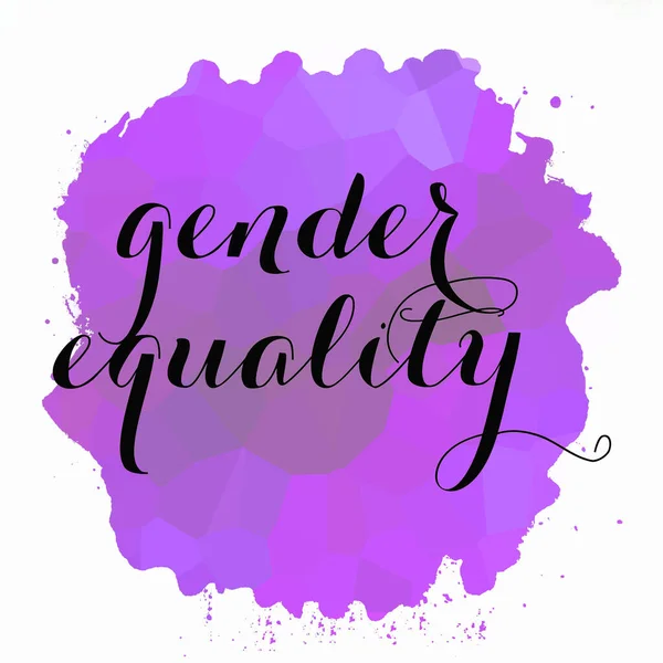Текст Гендерного Равенства Абстрактном Красочном Фоне — стоковое фото