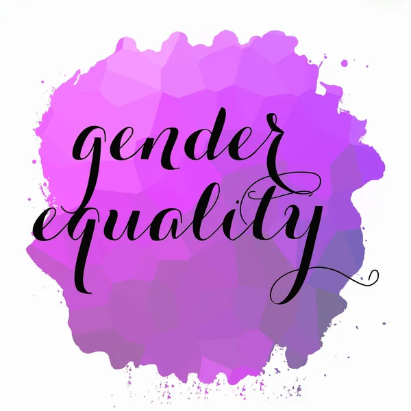 Текст Гендерного Равенства Абстрактном Красочном Фоне — стоковое фото