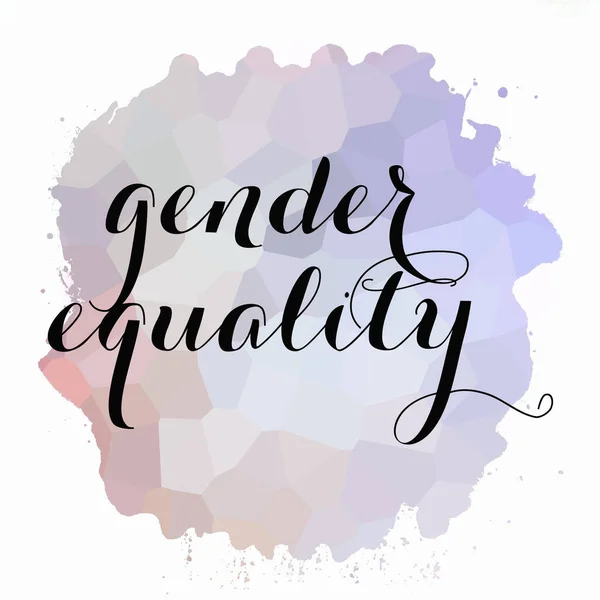 Igualdad Género Sobre Fondo Colorido Abstracto — Foto de Stock