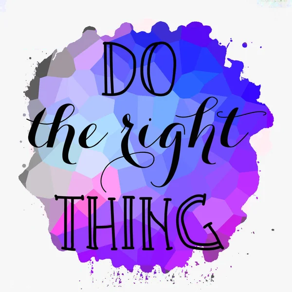 Right Thing Text Abstract Colorful Background — Stock Photo, Image