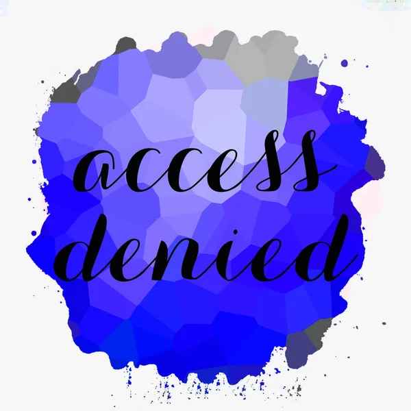 access denied text on abstract colorful background