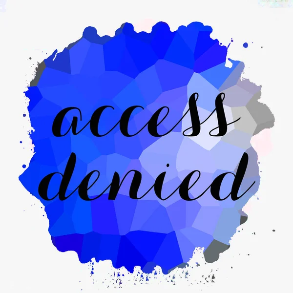 access denied text on abstract colorful background