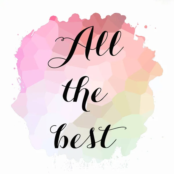 All Best Text Abstract Colorful Background — Stock Photo, Image