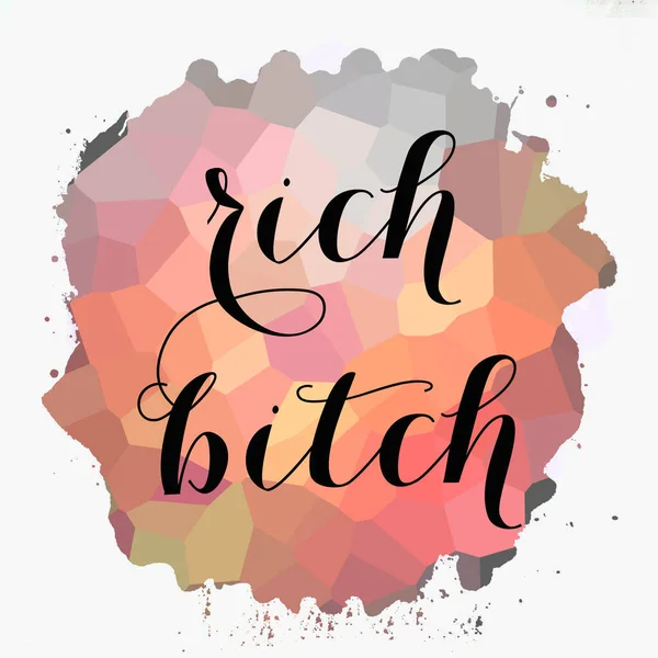 Rich Bitch Text Abstract Colorful Background — Photo