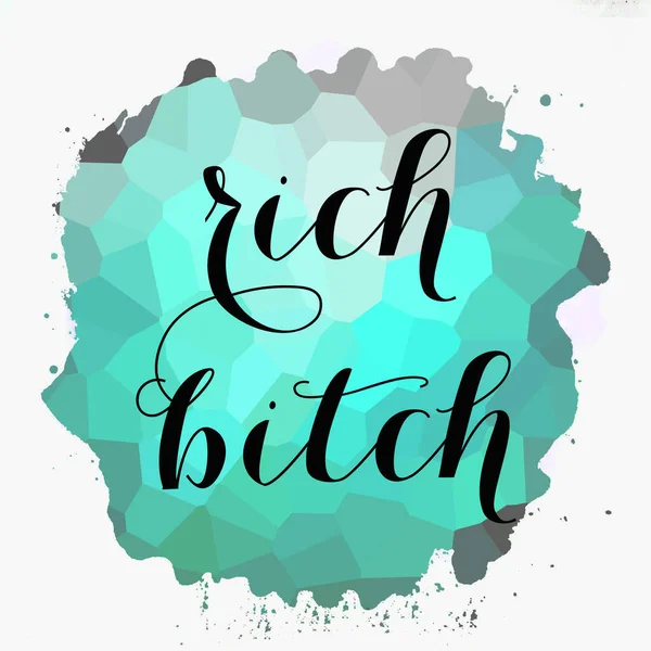 Rich Bitch Text Abstract Colorful Background — Φωτογραφία Αρχείου
