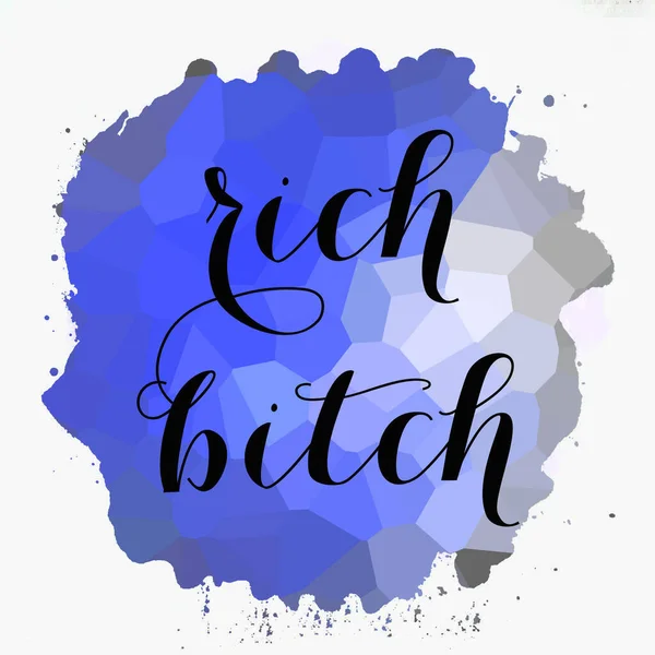 Rich Bitch Text Abstract Colorful Background — Photo