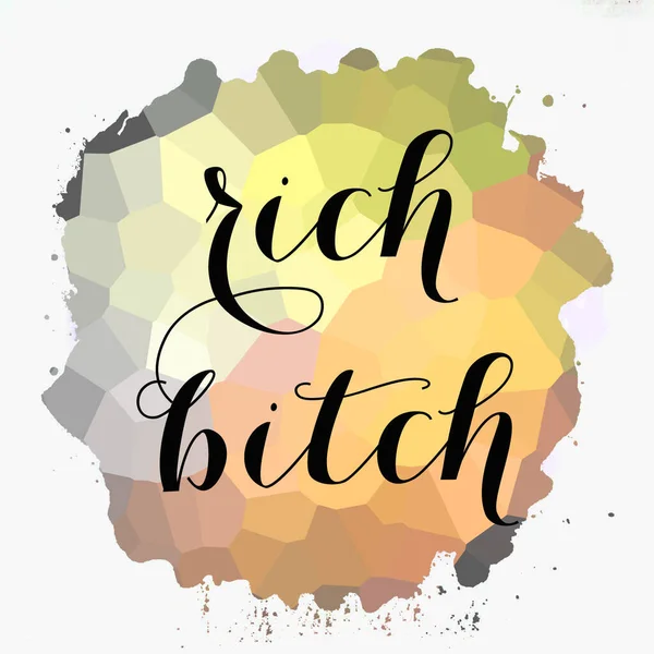 Rich Bitch Text Abstract Colorful Background —  Fotos de Stock