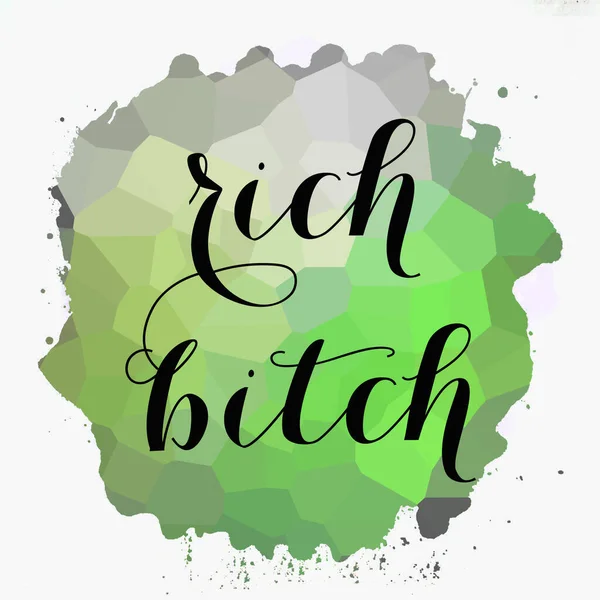 Rich Bitch Text Abstract Colorful Background — Photo