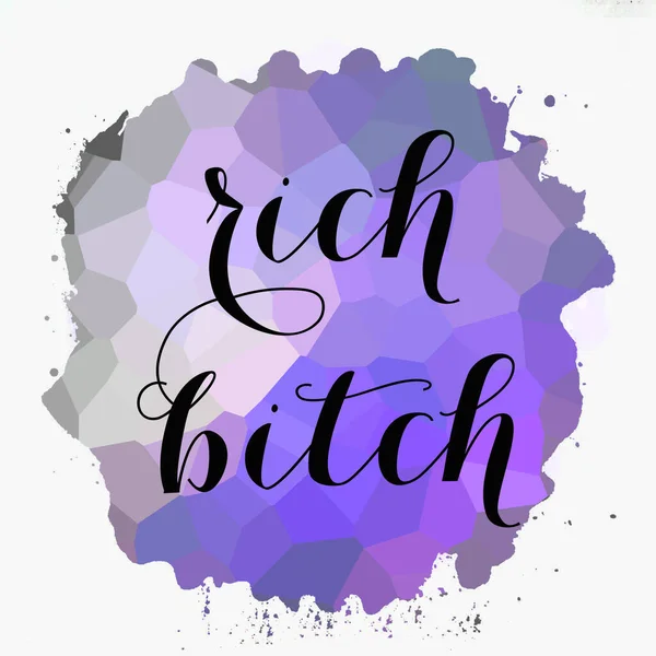 Rich Bitch Text Abstract Colorful Background — Φωτογραφία Αρχείου