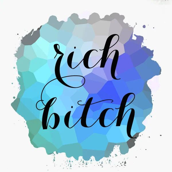 Rich Bitch Text Abstract Colorful Background — Stok fotoğraf