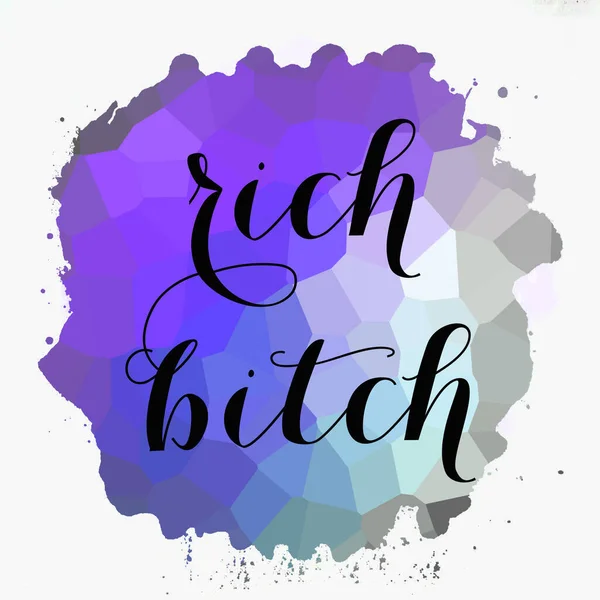 Rich Bitch Text Abstract Colorful Background — Stockfoto