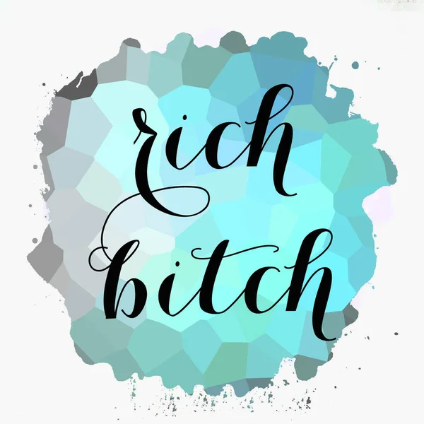Rich Bitch Text Abstract Colorful Background — Stock fotografie