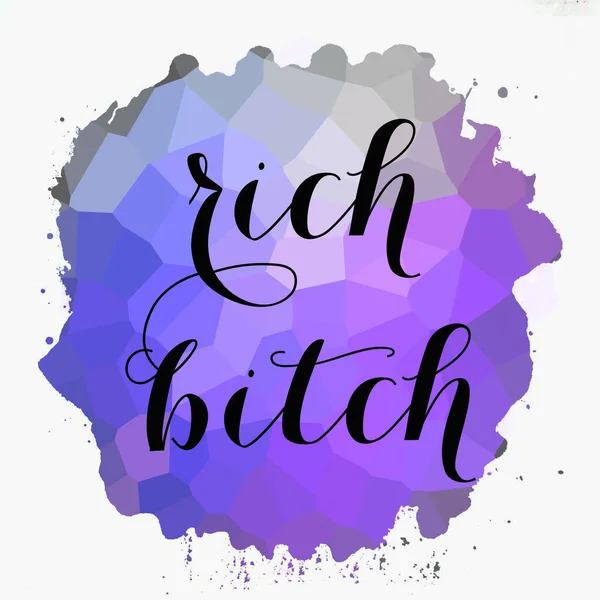 Rich Bitch Text Abstract Colorful Background — Photo