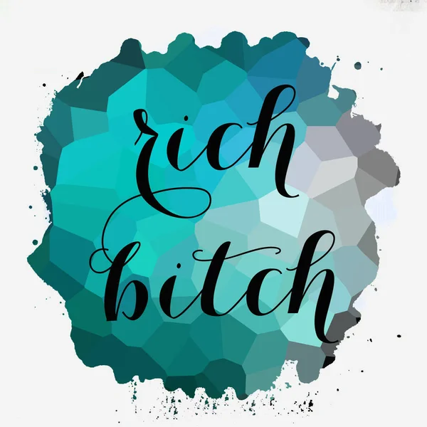 Rich Bitch Text Abstract Colorful Background — Photo