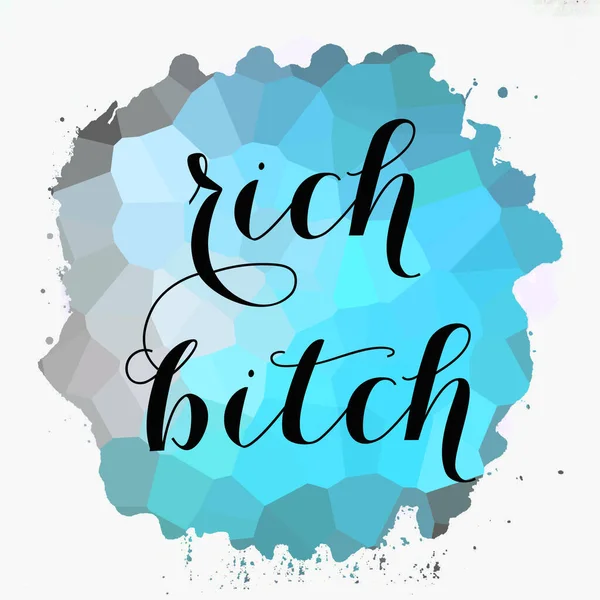 Rich Bitch Text Abstract Colorful Background — Stok fotoğraf