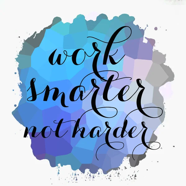 Soyut renkli arkaplan üzerinde daha akıllı çalış, daha sert değil 