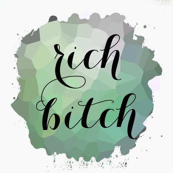 Rich Bitch Text Abstract Colorful Background —  Fotos de Stock