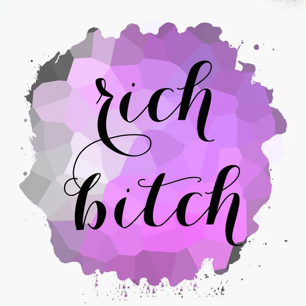 Rich Bitch Text Abstract Colorful Background —  Fotos de Stock