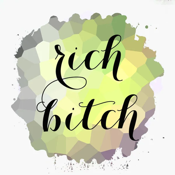 Rich Bitch Text Abstract Colorful Background — Stockfoto