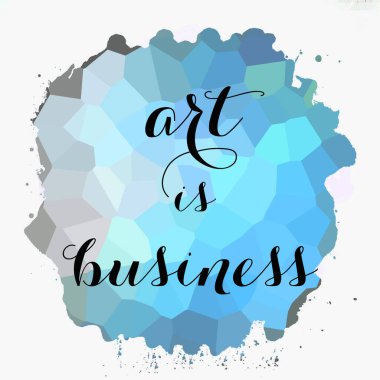 Sanat soyut renkli arkaplan üzerine iş metnidir