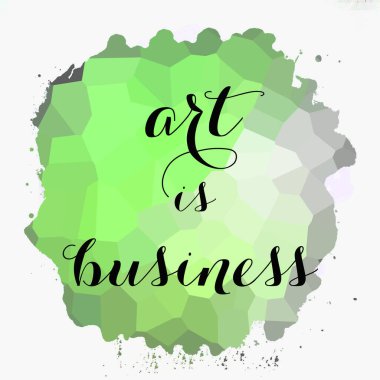 Sanat soyut renkli arkaplan üzerine iş metnidir