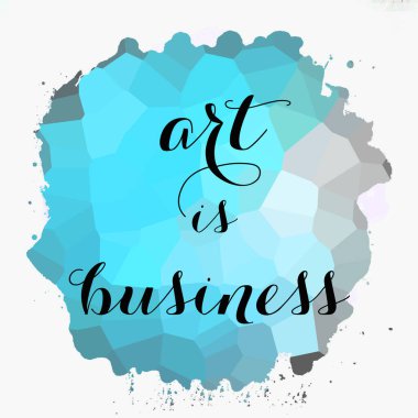 Sanat soyut renkli arkaplan üzerine iş metnidir