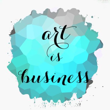 Sanat soyut renkli arkaplan üzerine iş metnidir