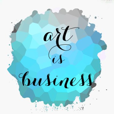 Sanat soyut renkli arkaplan üzerine iş metnidir