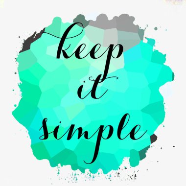 Soyut renkli arkaplanda basit bir metin olarak tut