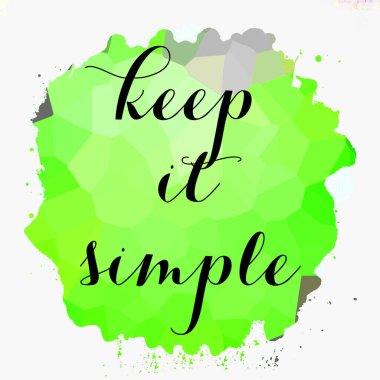 Soyut renkli arkaplanda basit bir metin olarak tut