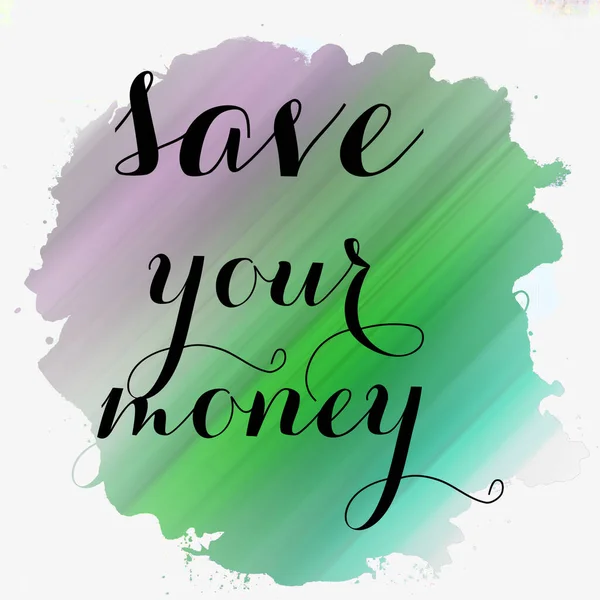 Your Money Text Abstract Colorful Background — Stock Photo, Image