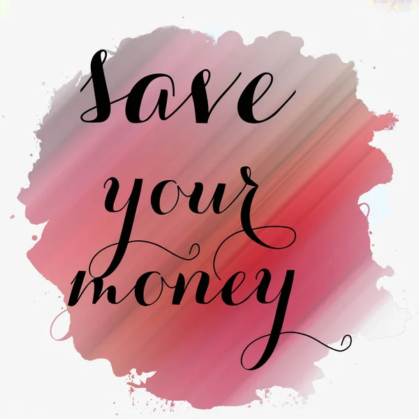 Salvar Seu Texto Dinheiro Fundo Colorido Abstrato — Fotografia de Stock