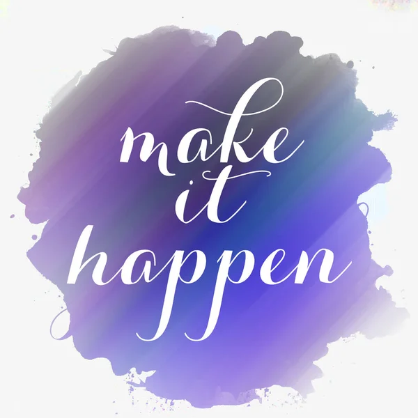 Make Happen Text Abstract Colorful Background — Stock Photo, Image