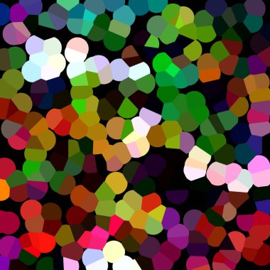 Farklı boyutlarda renkli benekleri olan soyut arkaplan