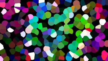 Çeşitli parçacıklarla renkli bokeh arkaplanı 