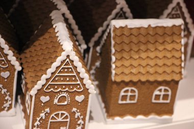 Ev şeklinde noel kurabiyeleri.