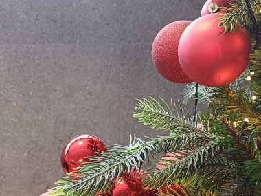 Noel süslemeleri, manzarayı kapatın.