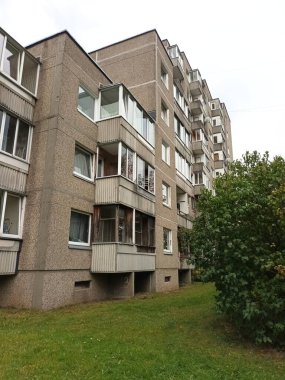 Vilnius, Litvanya 'nın banliyölerinde 80' ler ve 90 'lar mimarisi