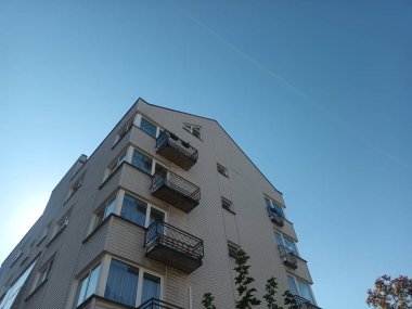 Vilnius, Litvanya 'nın banliyölerinde 80' ler ve 90 'lar mimarisi