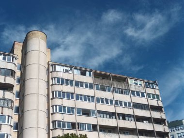 Vilnius, Litvanya 'nın banliyölerinde 80' ler ve 90 'lar mimarisi