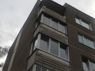 Vilnius, Litvanya 'nın banliyölerinde 80' ler ve 90 'lar mimarisi