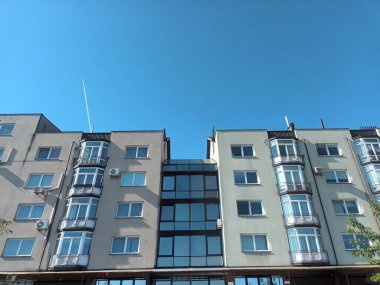 Vilnius, Litvanya 'nın banliyölerinde 80' ler ve 90 'lar mimarisi