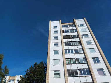 Vilnius, Litvanya 'nın banliyölerinde 80' ler ve 90 'lar mimarisi