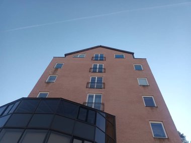 Vilnius, Litvanya 'nın banliyölerinde 80' ler ve 90 'lar mimarisi