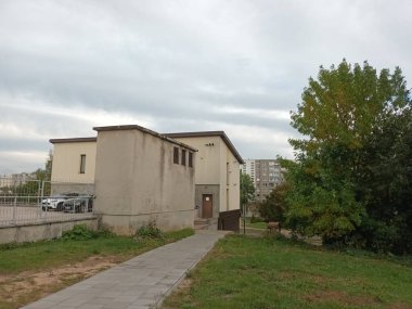 Vilnius, Litvanya 'nın banliyölerinde 80' ler ve 90 'lar mimarisi