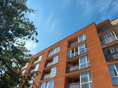 Vilnius, Litvanya 'nın banliyölerinde 80' ler ve 90 'lar mimarisi