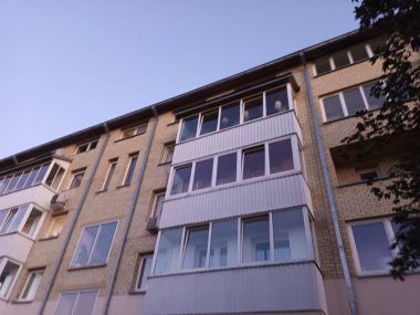 Vilnius, Litvanya 'nın banliyölerinde 80' ler ve 90 'lar mimarisi